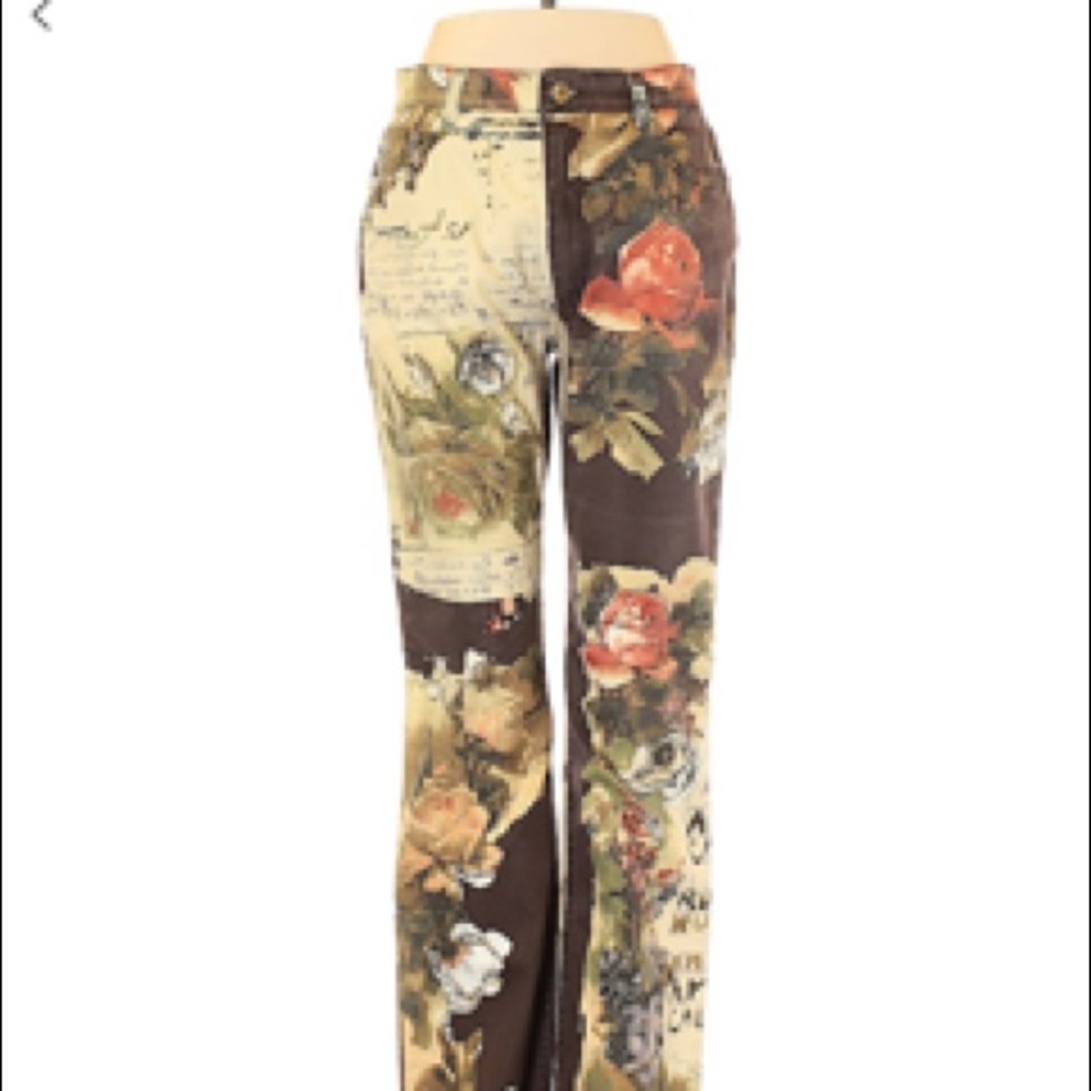 Roberto Cavalli printed denim